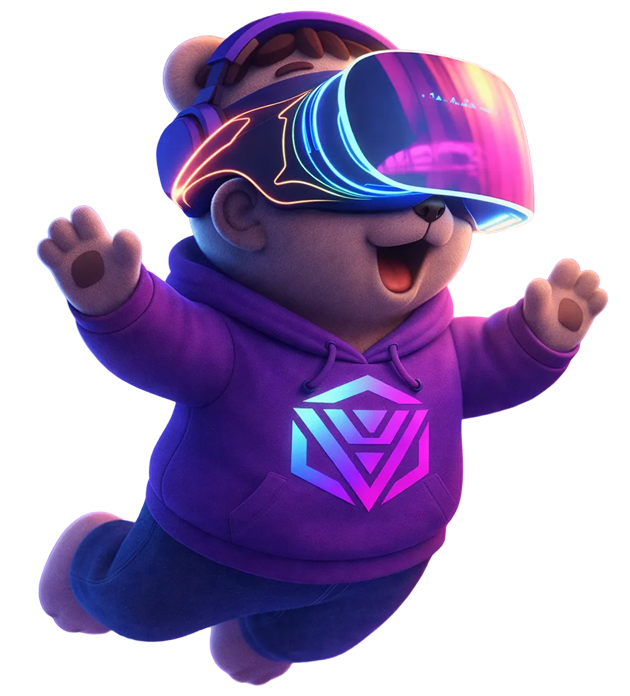 Vaulix mascot wearing a headset